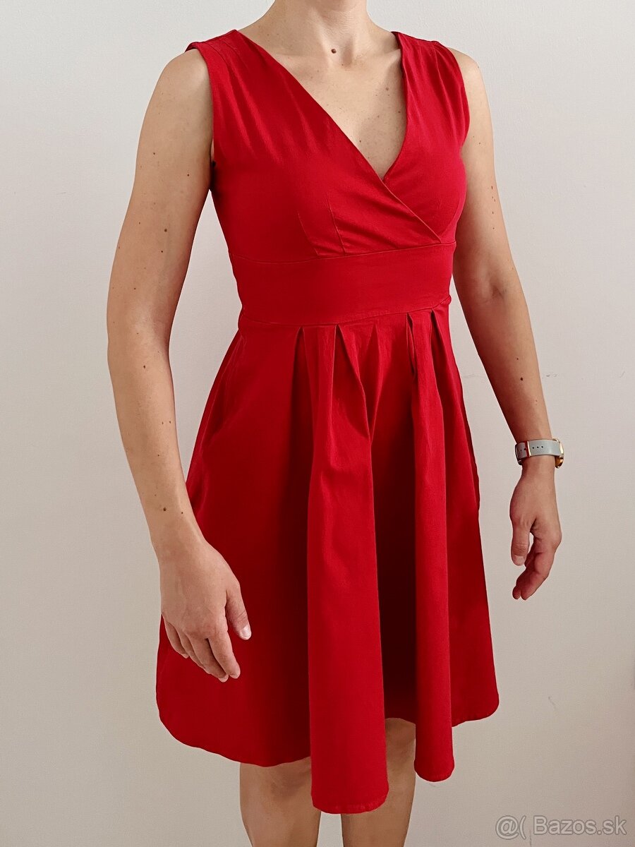Červene šaty H&M - velkost S