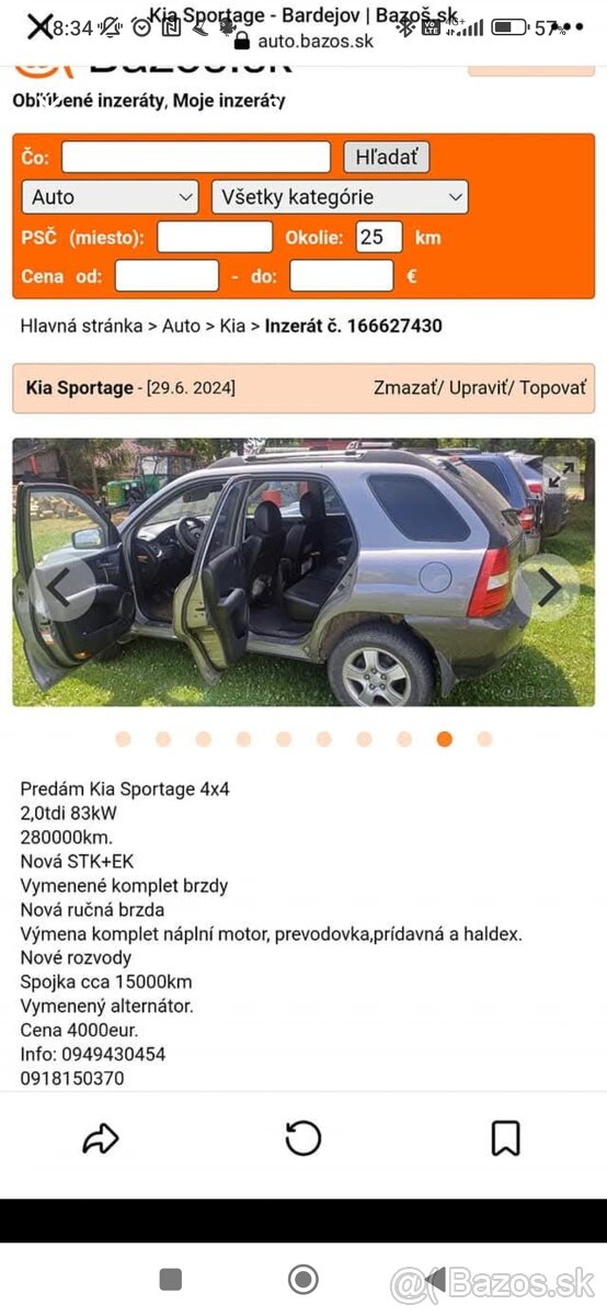 Kia Sportage  2005 4x4