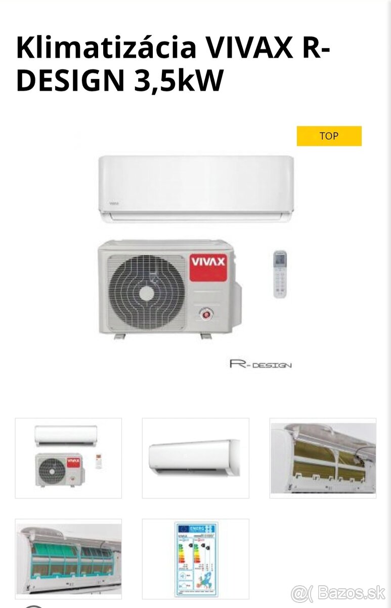 Klíma na klúč VIVAX (R ) 3,5KW