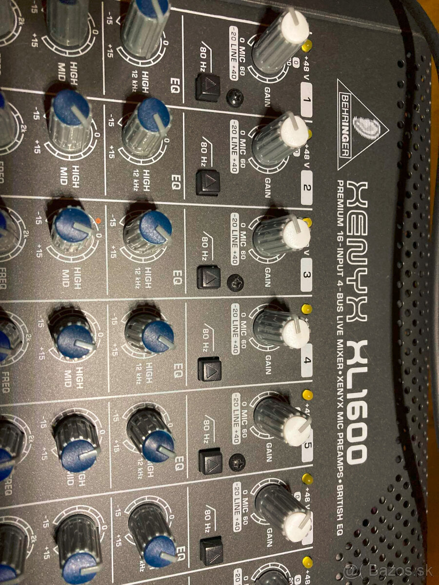 Predám Analógový Mixážny pult značky: BEHRINGER XENYX XL1600