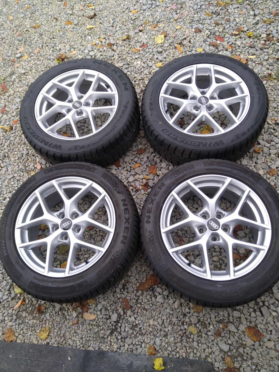 Alu 5 x 112 R 17 BORBET + zimné 225/55 R 17.