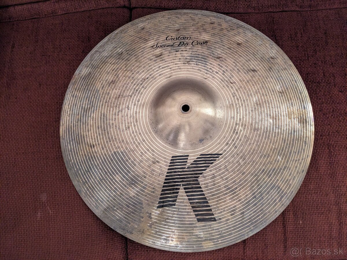 predám Zildjian K custom special dry crash 18"