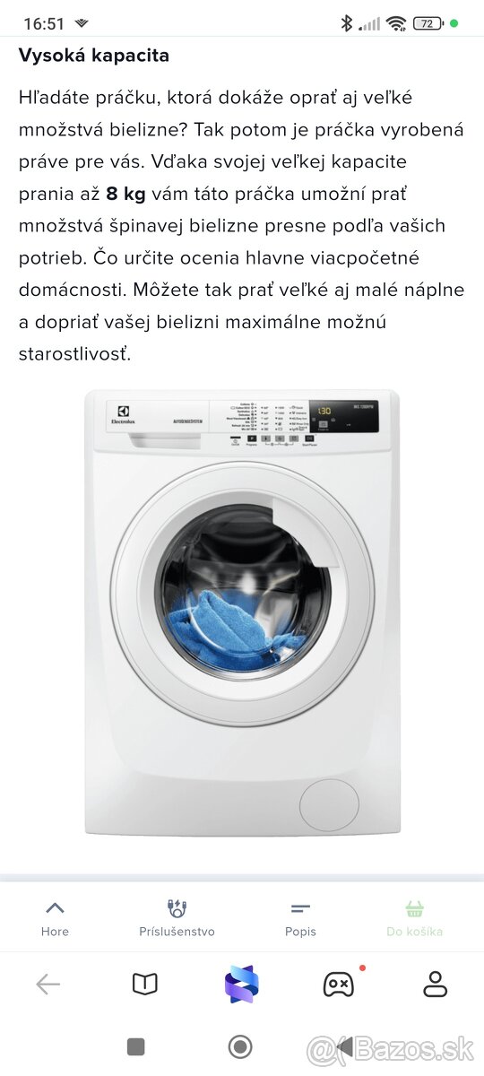 Práčka Electrolux