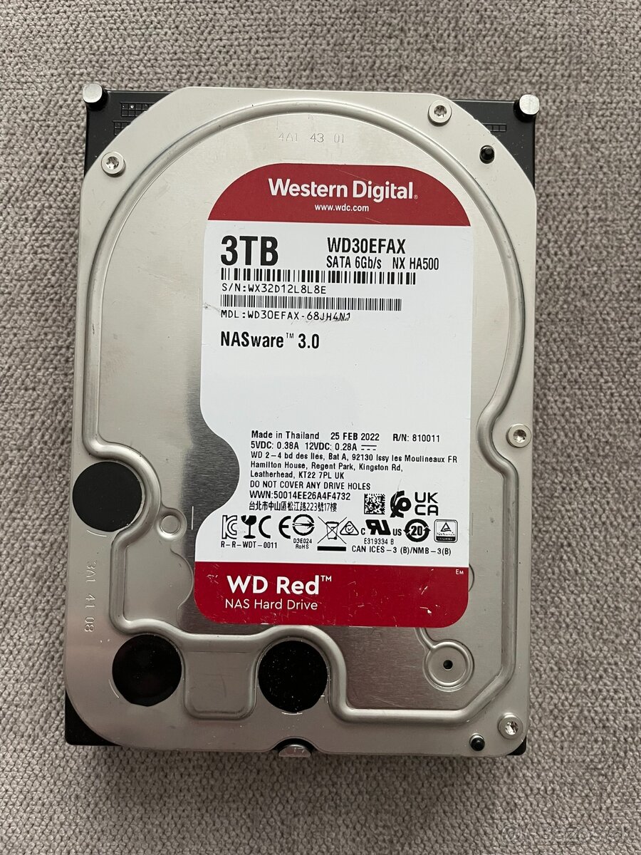 3,5" HDD WD Red 3TB / Western Digital 6TB