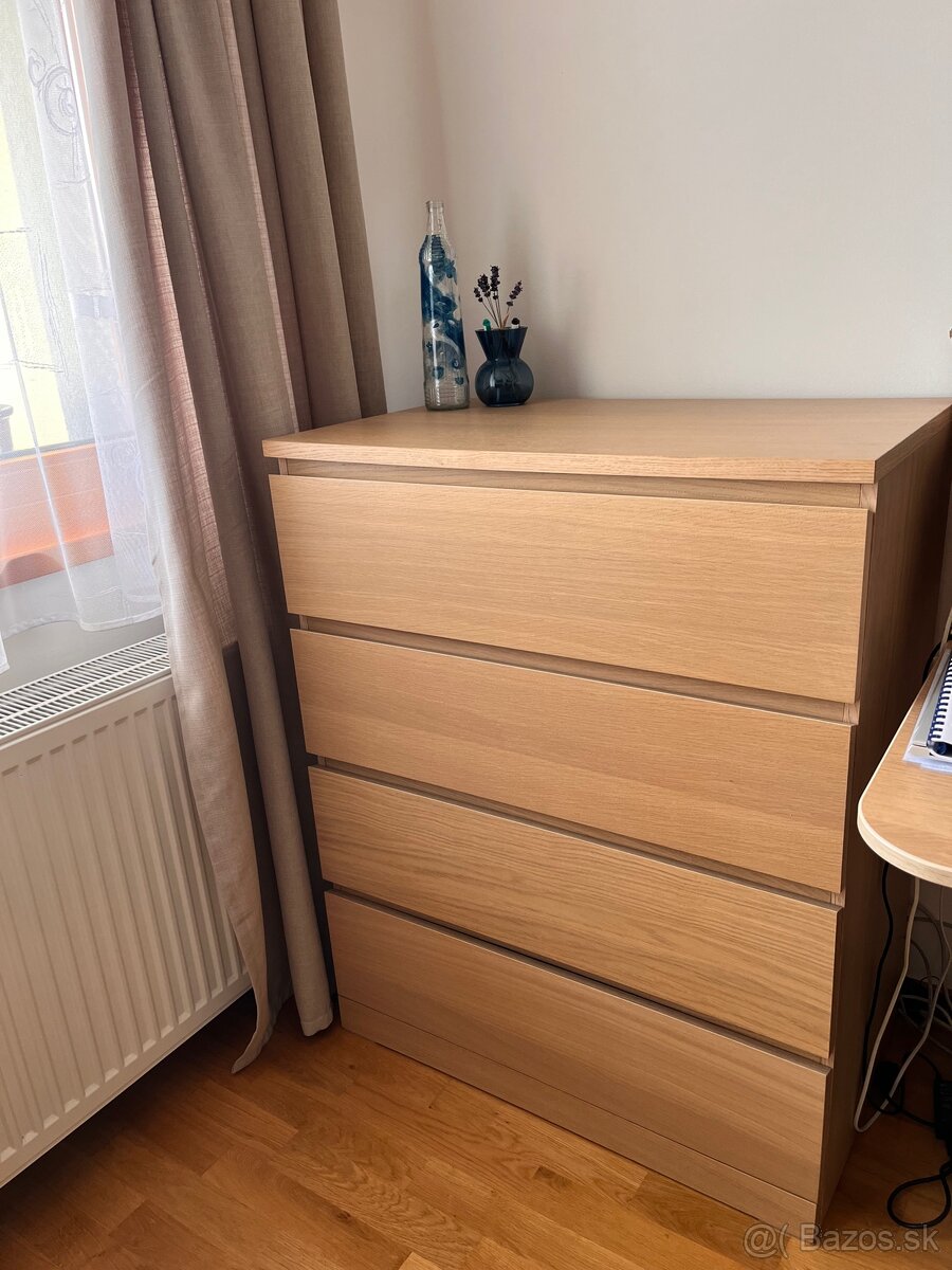 rezervované - 2x komoda ikea malm