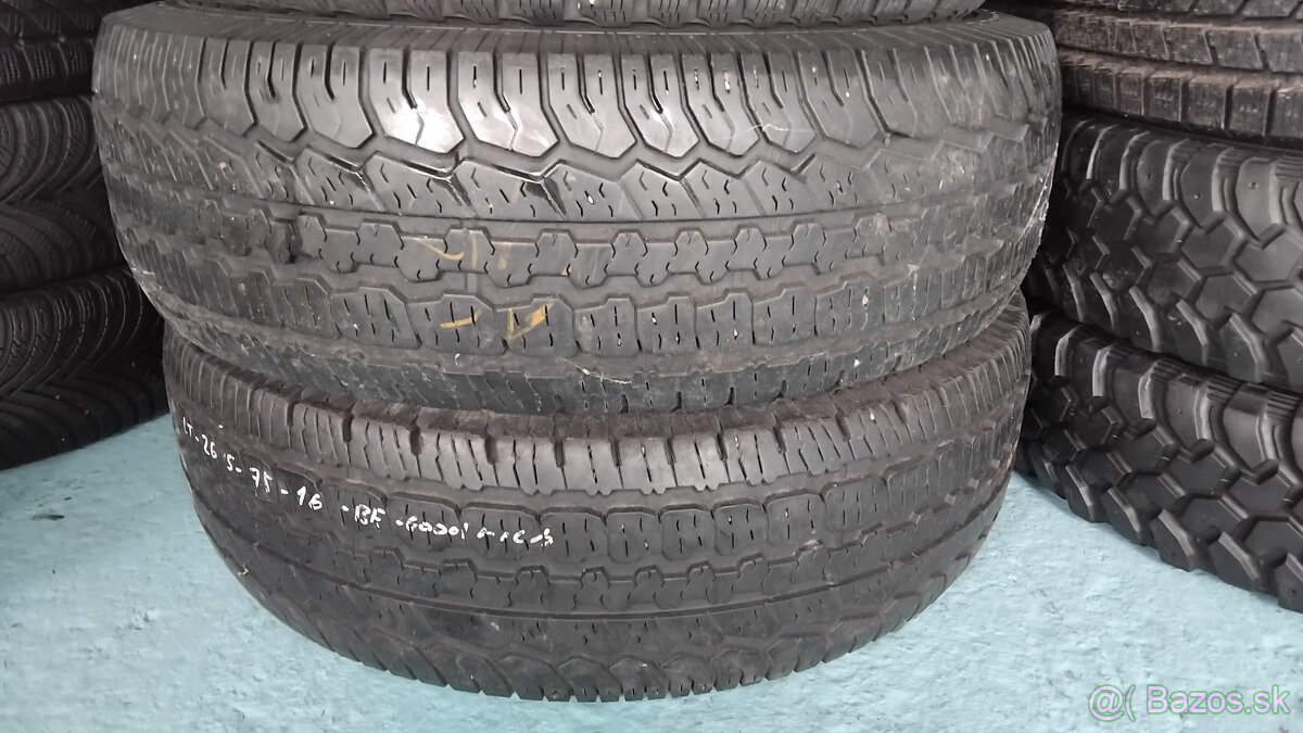 2ks zimné pne.BF godrich LT/265/75r16(50e za 2ks