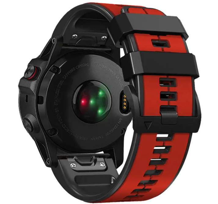 Remienok Easyfit pre Garmin Fenix 3,5X,6X,7X,26mm,RED-Black