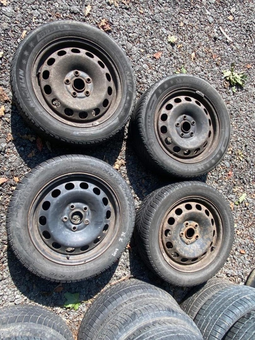 75. sada zimní kola 205/55 r16 5x112 VW, Škoda