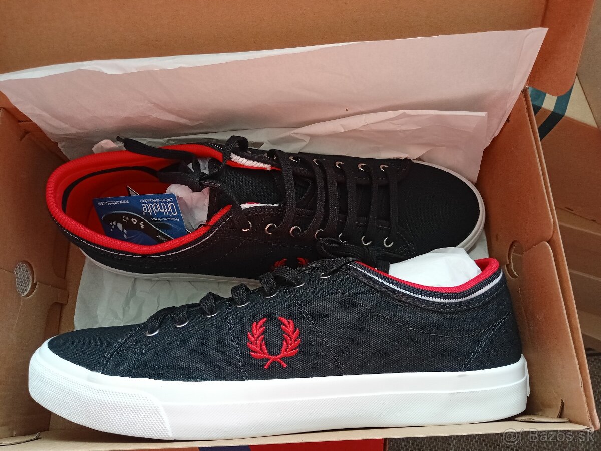 Fred Perry tenisky čierno červené