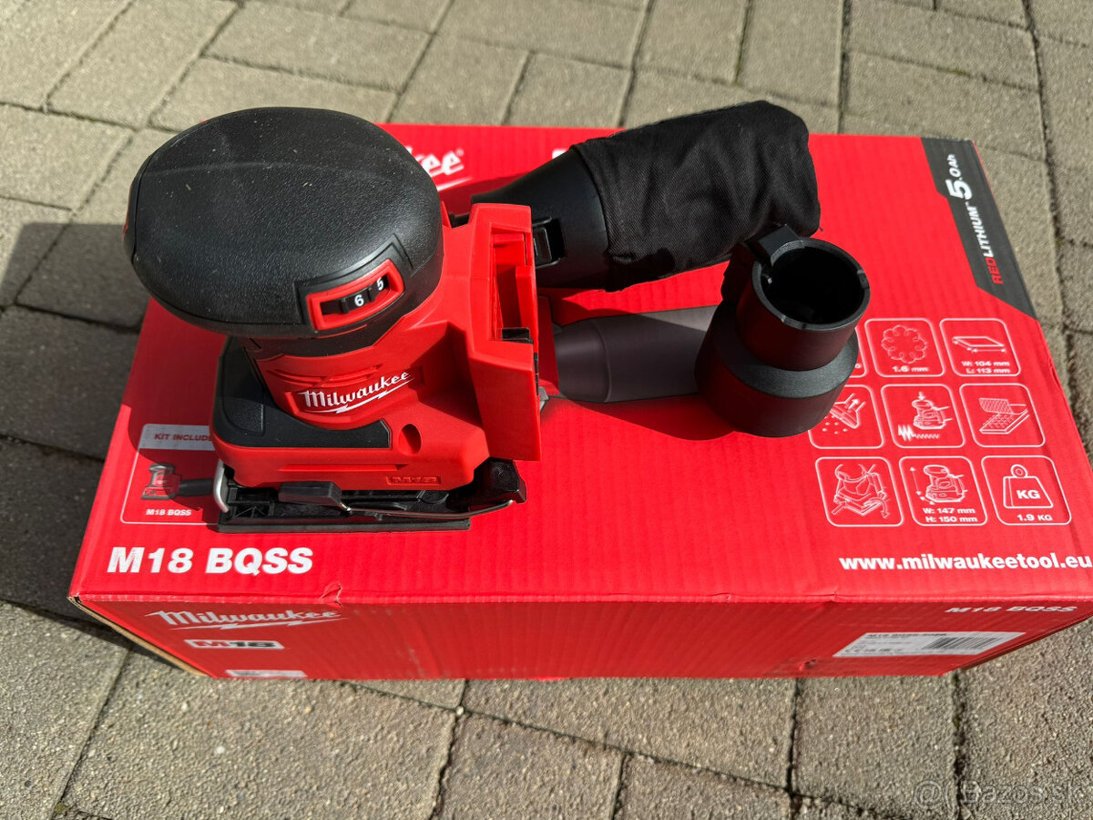 MILWAUKEE M18™ Aku vibračná brúska 113 x 104 mm