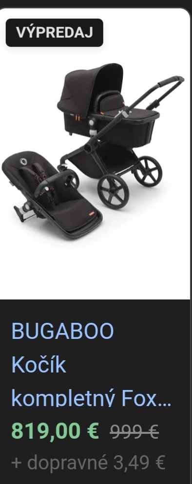 Bugaboo buffalo 2in 1