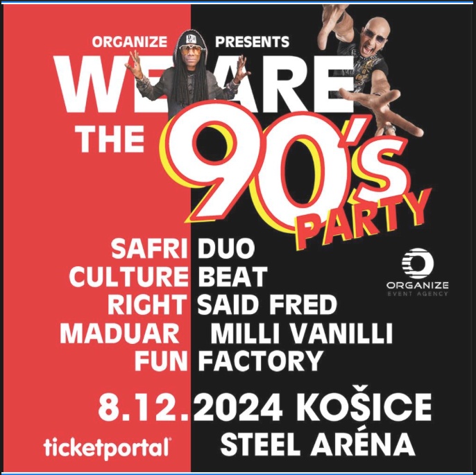 WE ARE THE 90S PARTY predaj 2 listkov