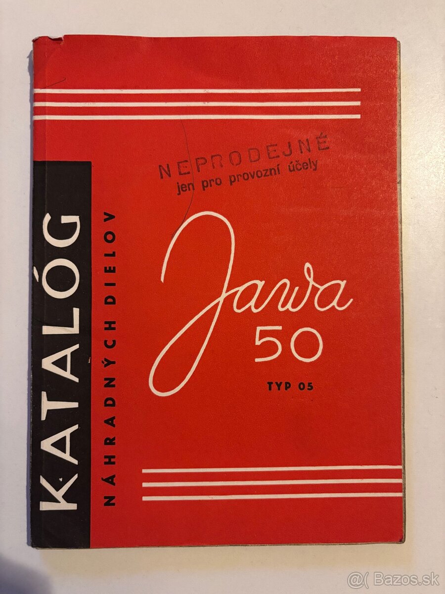 Jawa 50 typ 05 1963 Katalóg náhradných dielov