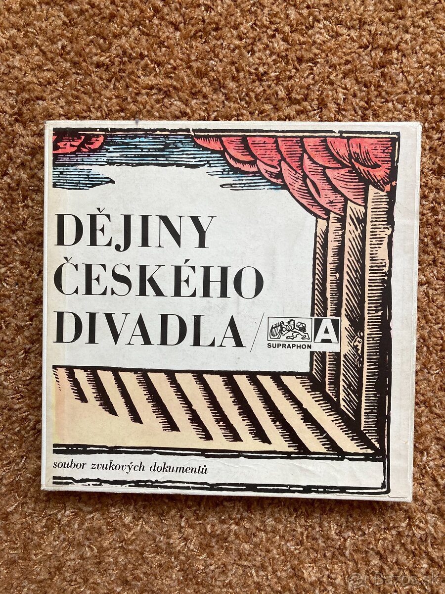 Box s LP deskami - Dějiny Českého divadla
