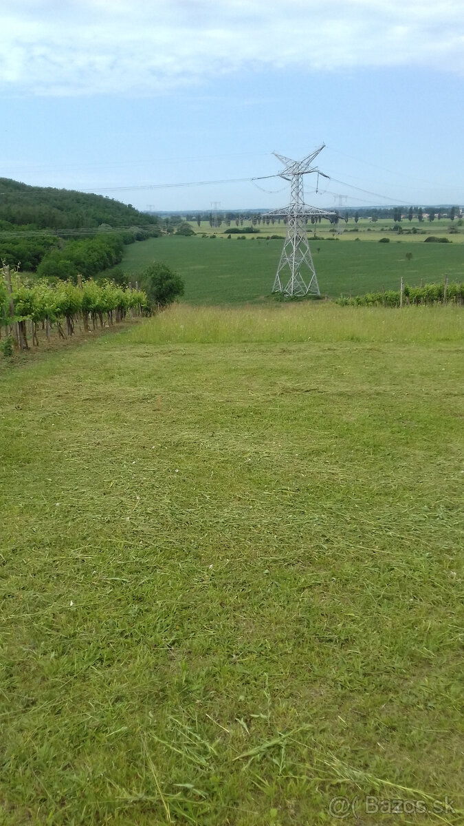 Pozemok na stavbu chaty v Podlužanoch, pivnica,veľký trávnik