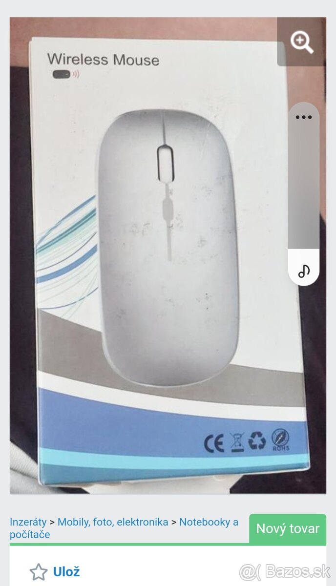 bezdrôtová bluetooth myš