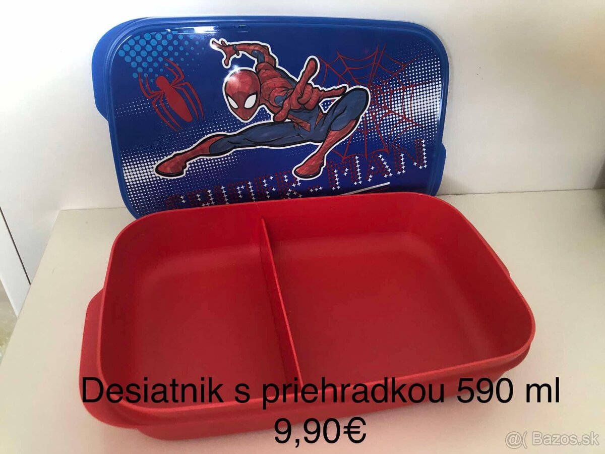 Desiatnik spiderman s priehradkou Tupperware