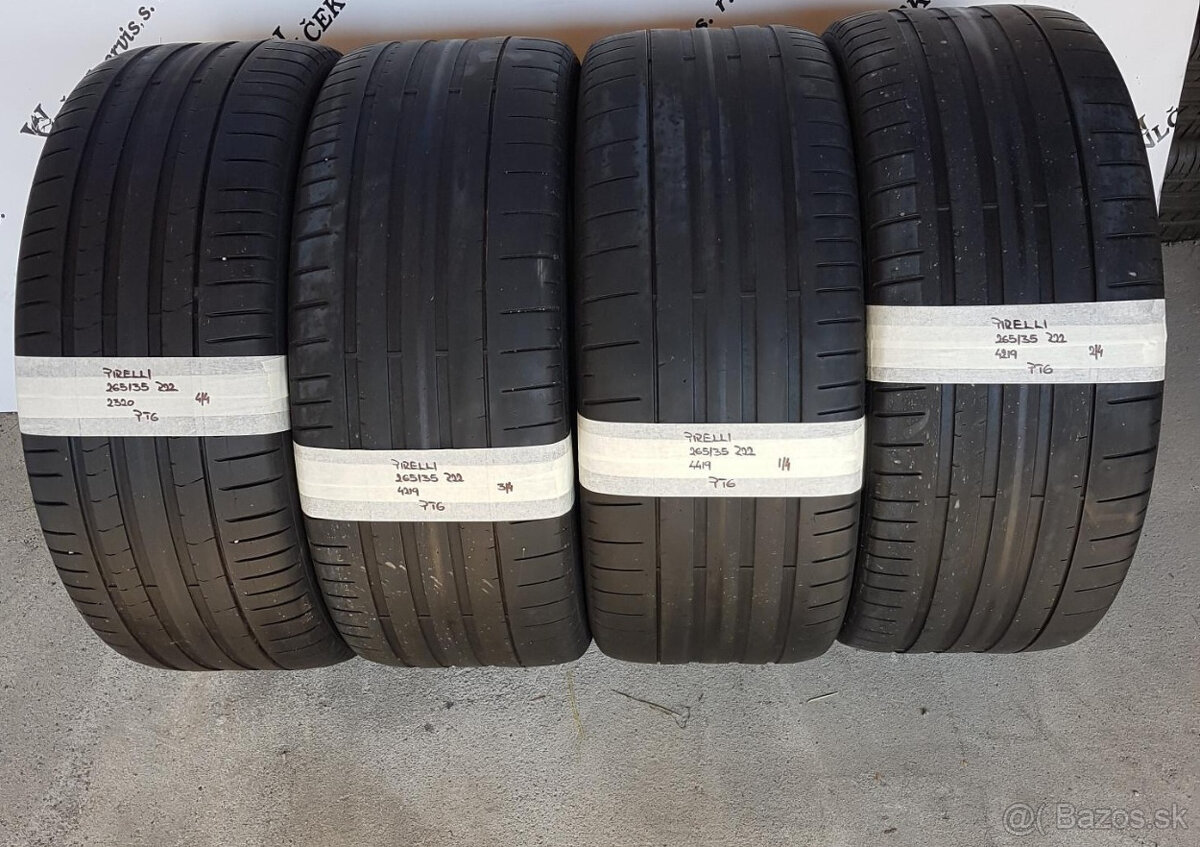 Letné pneumatiky 265/35 R22 PIRELLI DOT4219