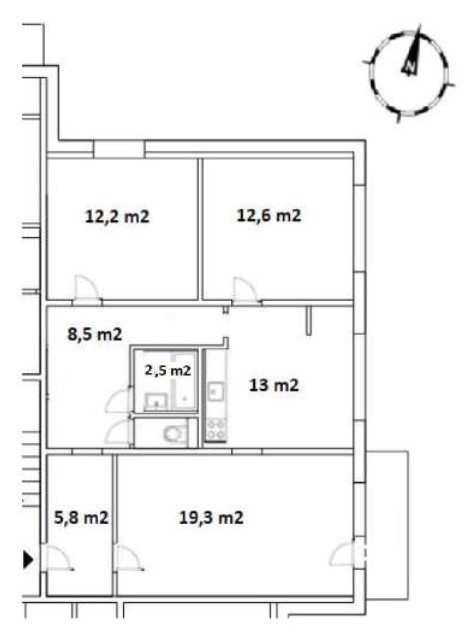 Skalica - L. Svobodu, 3i byt, balkón, 75 m2