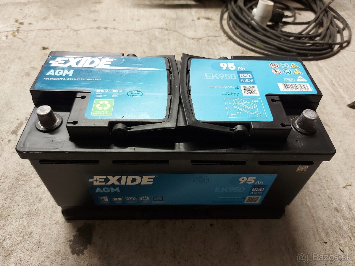 Autobateria 95Ah 850A AGM START&STOP exide