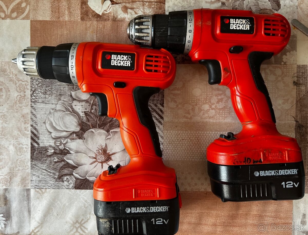 Predám aku vŕtačky Black&decker