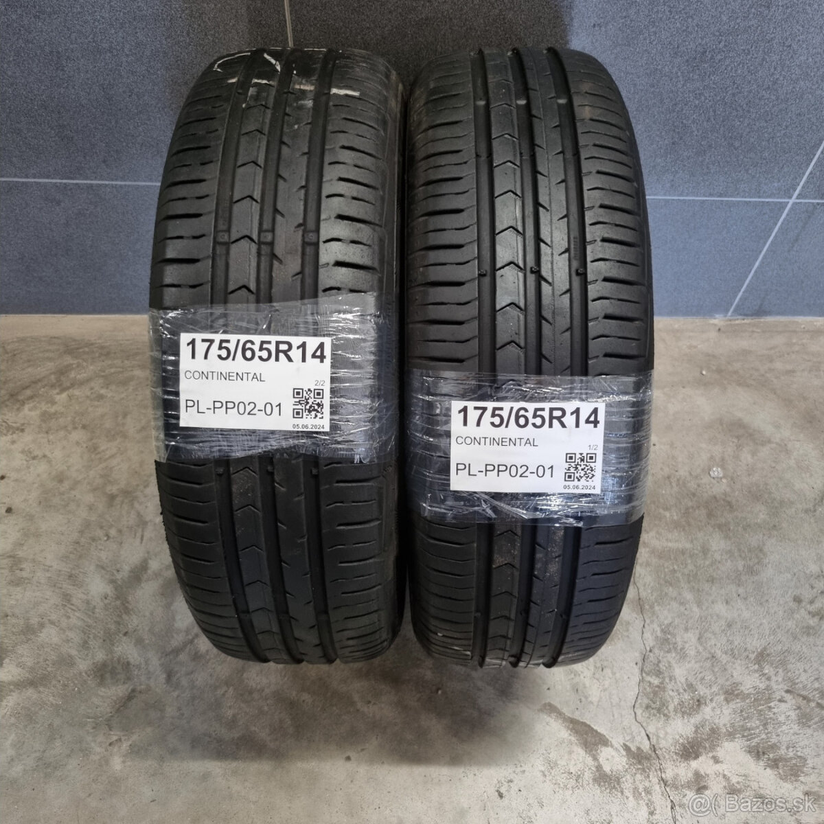 175/65 R14 CONTINENTAL pár letných pneumatík