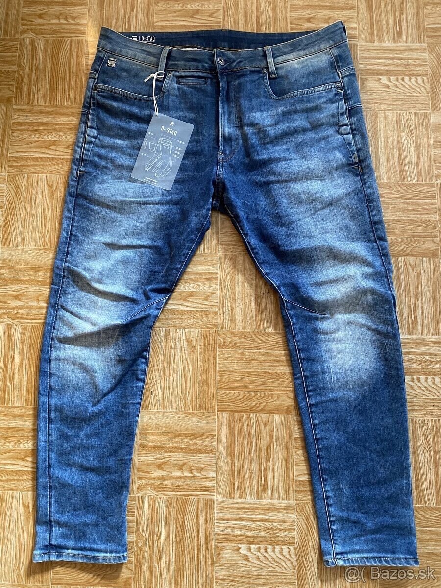 panske dzinsy, rifle G-STAR RAW D-STAQ 3D velkost W35 L30