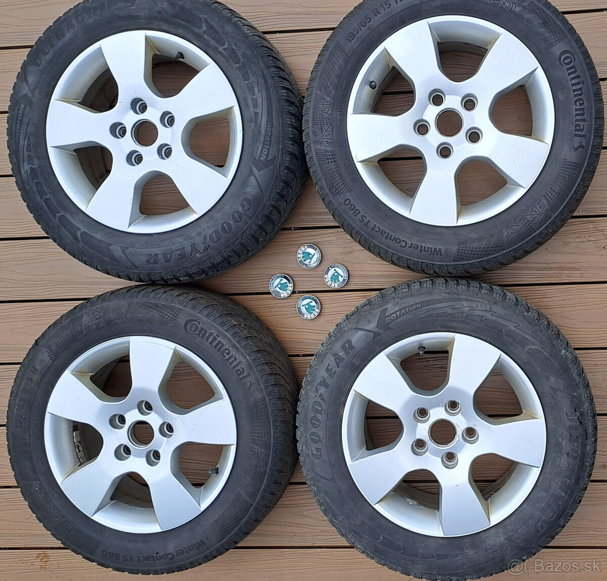 disky 4x elektron Skoda Octavia 2 Helios 15" 6.5J ET50 5x112