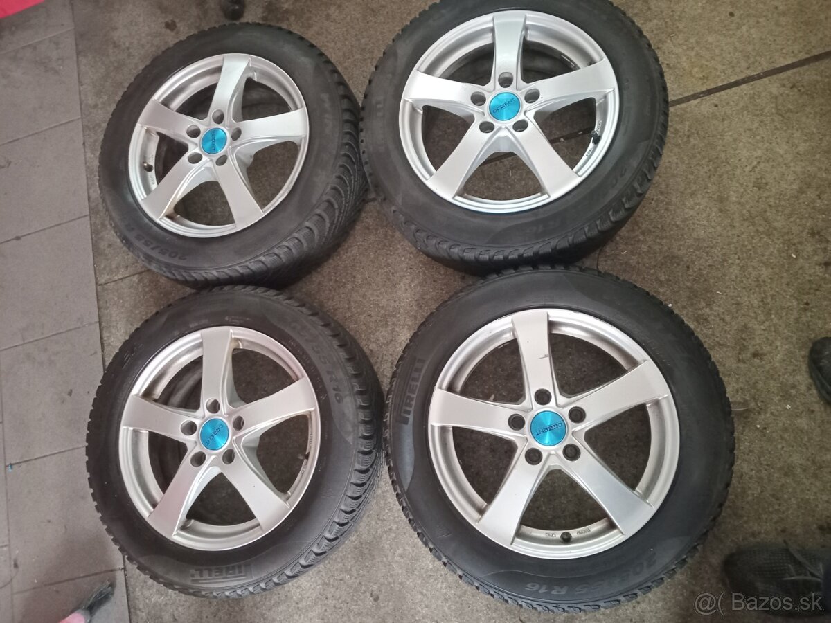 ALU disky "VW,škoda.." 5x112 16" pneu 205/55r16