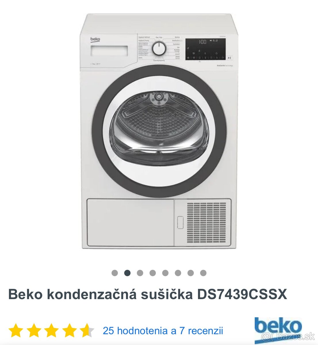 Sušička prádla BEKO DS7439CSSX