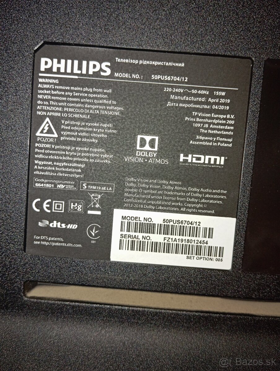 PHILIPS 50PUS6704/12   LG65UM7510PLA