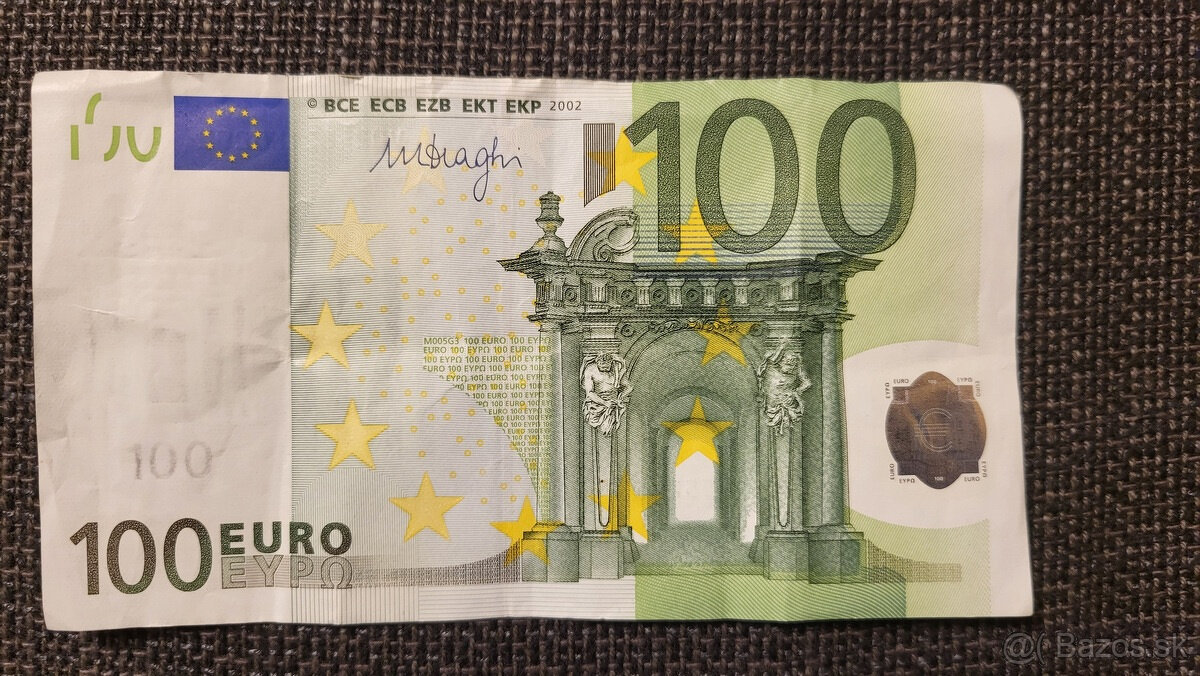 100eur bankovka r 2002