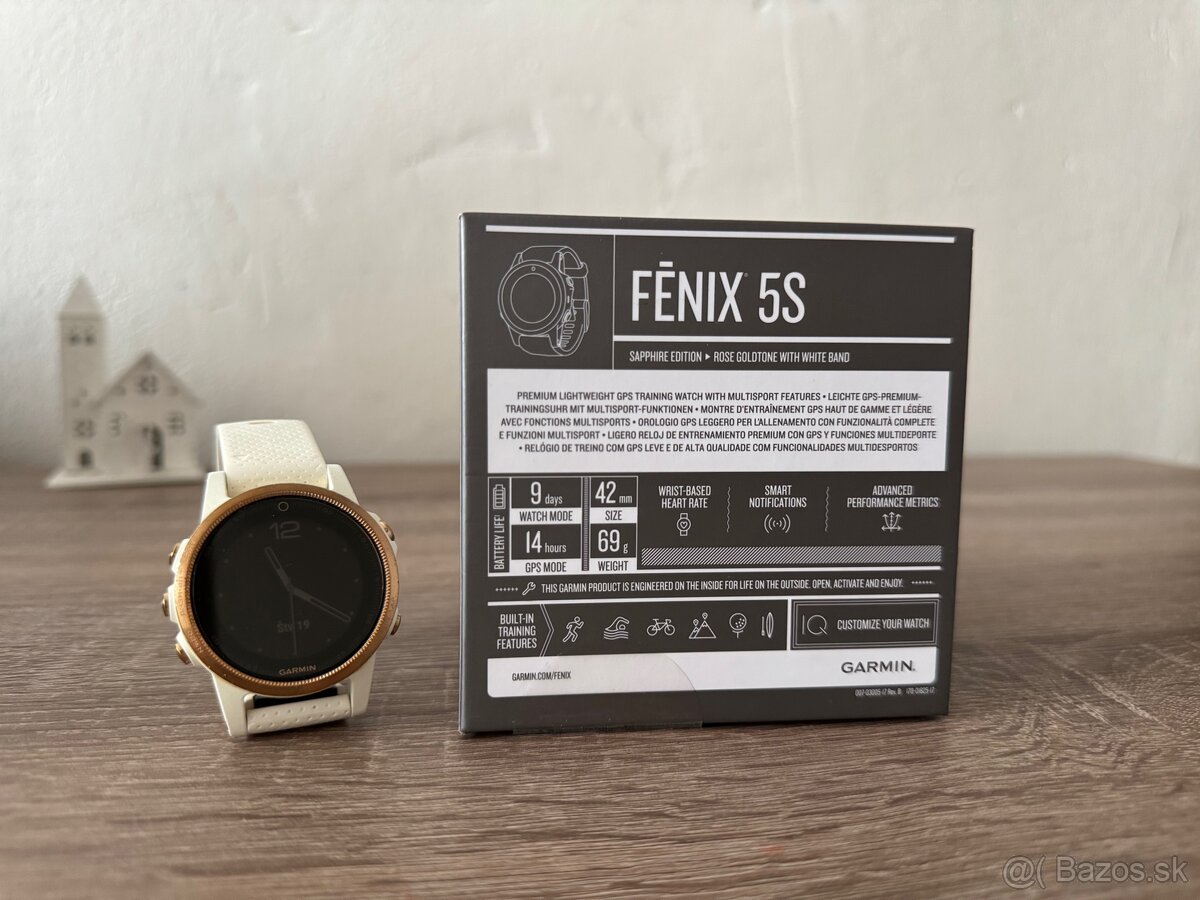 Garmin Fénix 5S SAPPIRE EDITION, ROSE GOLD