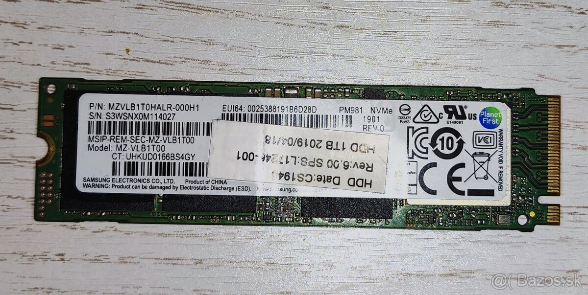 Predam 1TB NVMe M2 SSD Disk Samsung