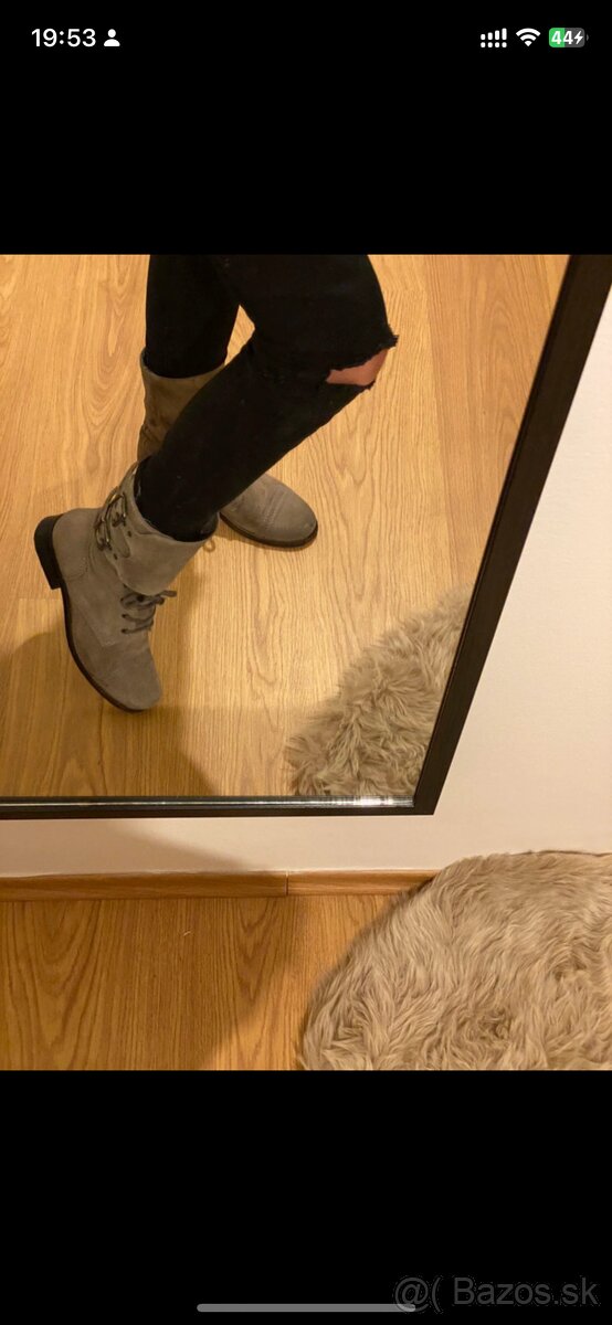 All saints ankle boots pravá koža veľkosť 39 hnedé