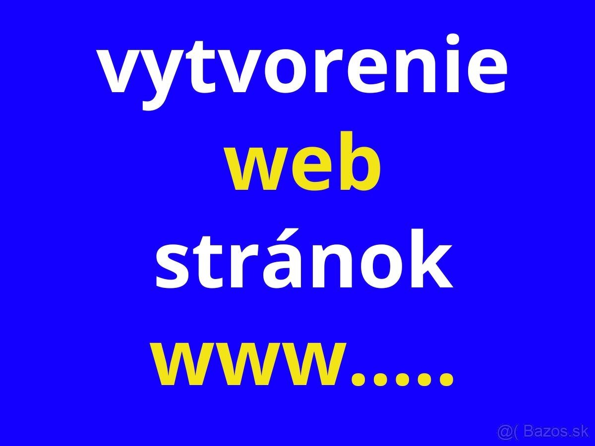 Tvorba web stránok do 7 dní