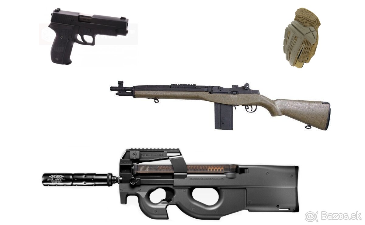 TM P90, AW P226, CYMA M14, Mechanix Wear Berry M-Pact