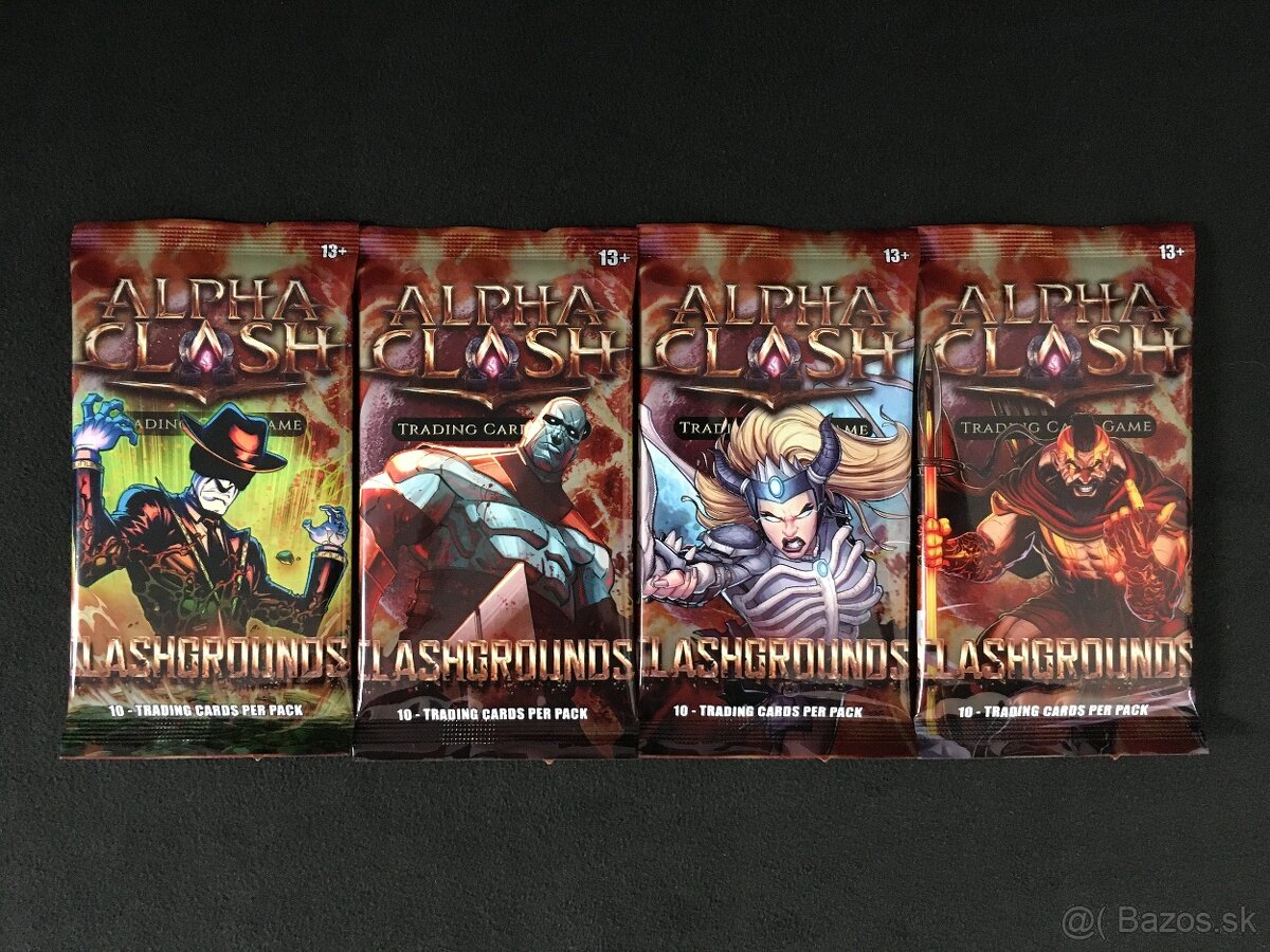 Alpha Clash TCG Clashgrounds Booster Packs Art Set