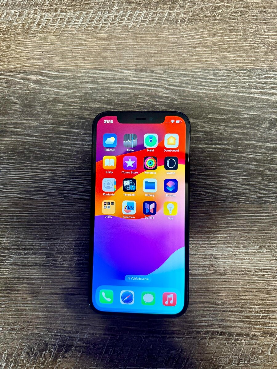 iPhone 12, 64GB, čierny v top stave