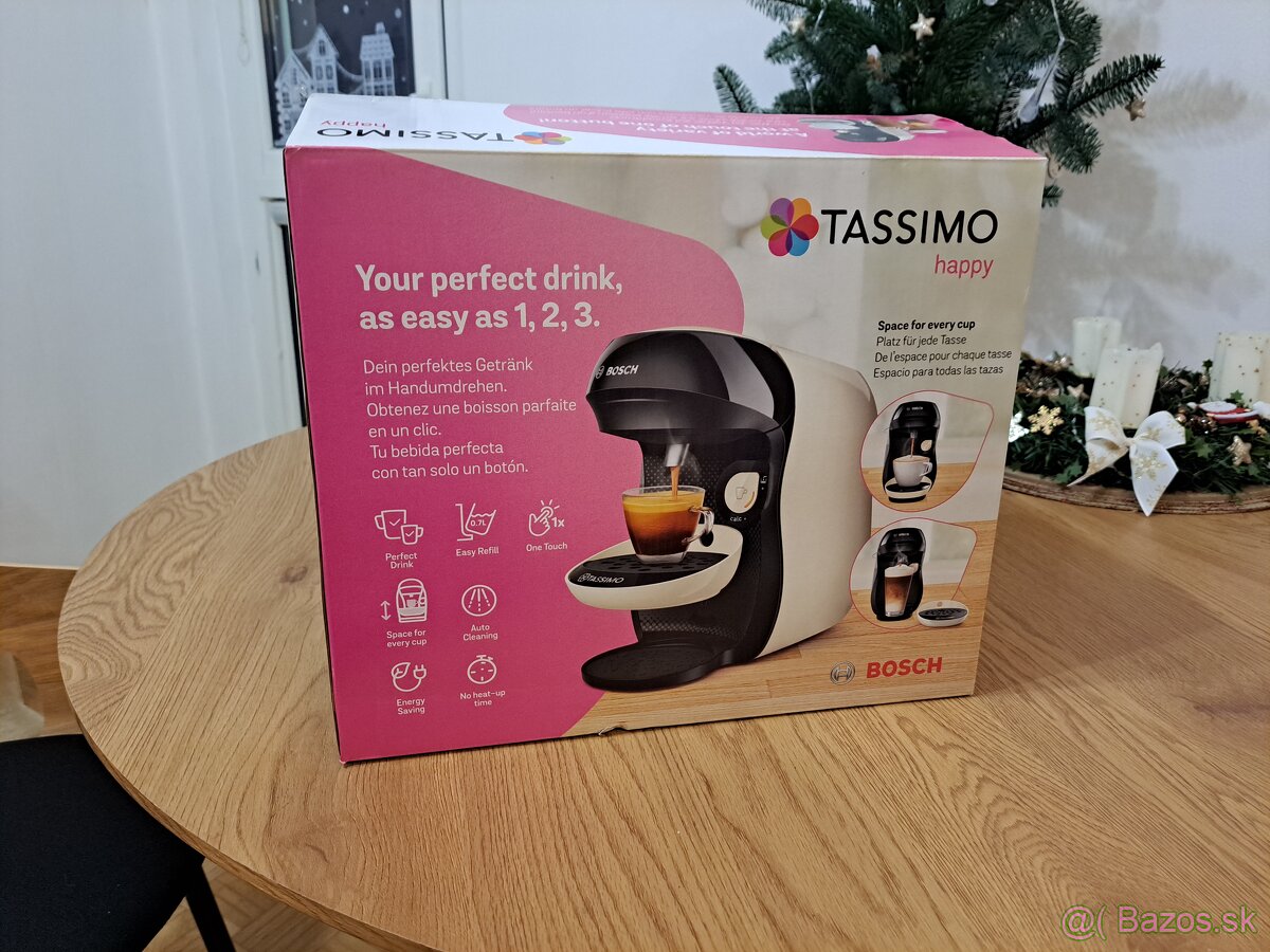 Bosh tassimo happy  + plnitelna kapsula 60ml