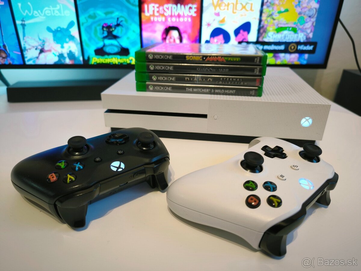 XBOX ONE S 1TB / HRY / OVLÁDAČE