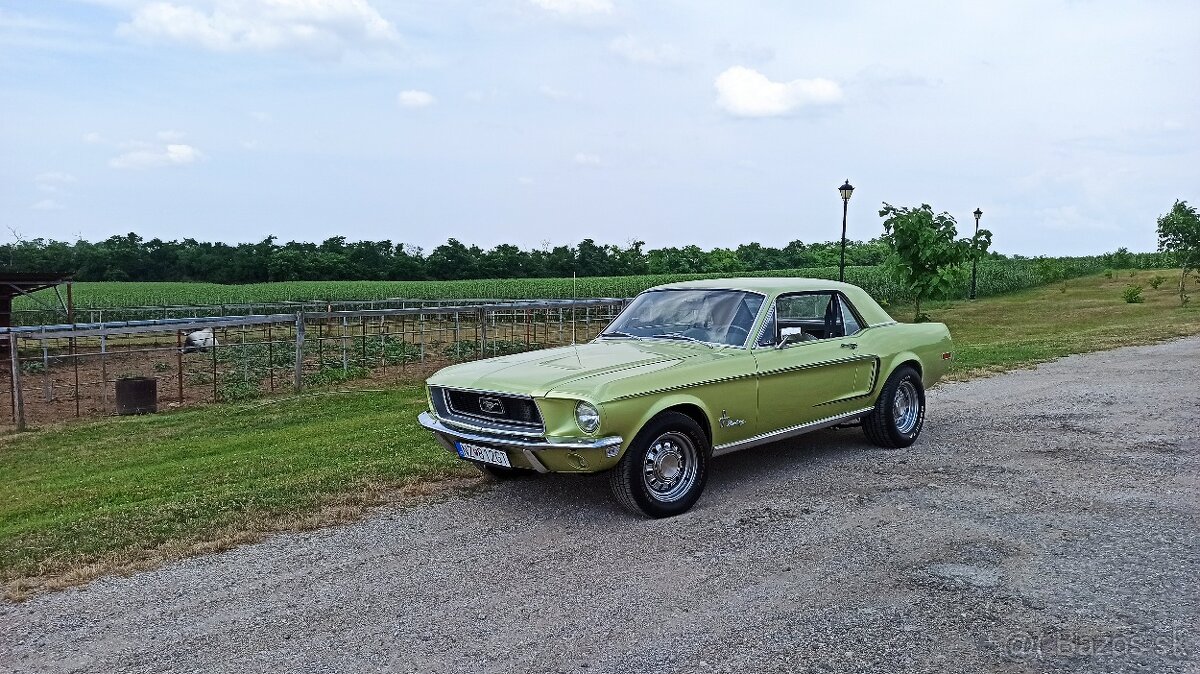 Predám  Ford Mustang 1968 coupé V8 - Biele ŠPZ