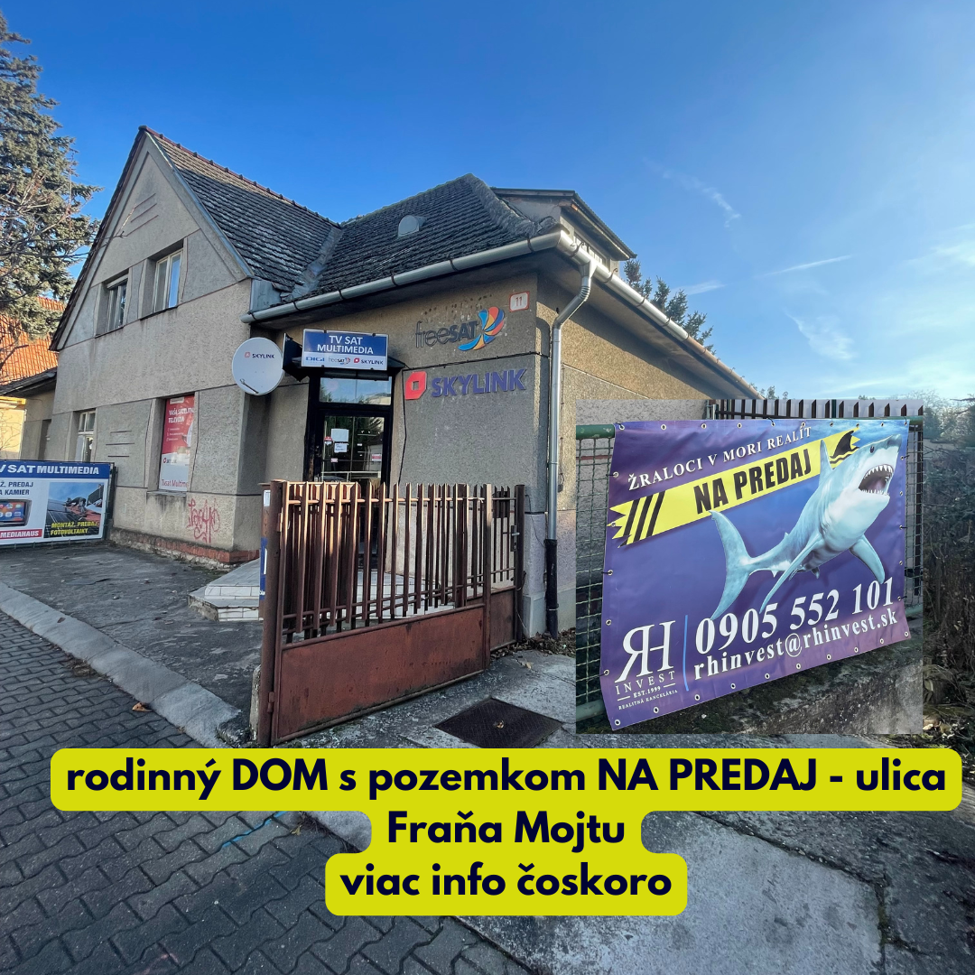 4 izbový podkrovný starší rodinný dom v Nitre na predaj