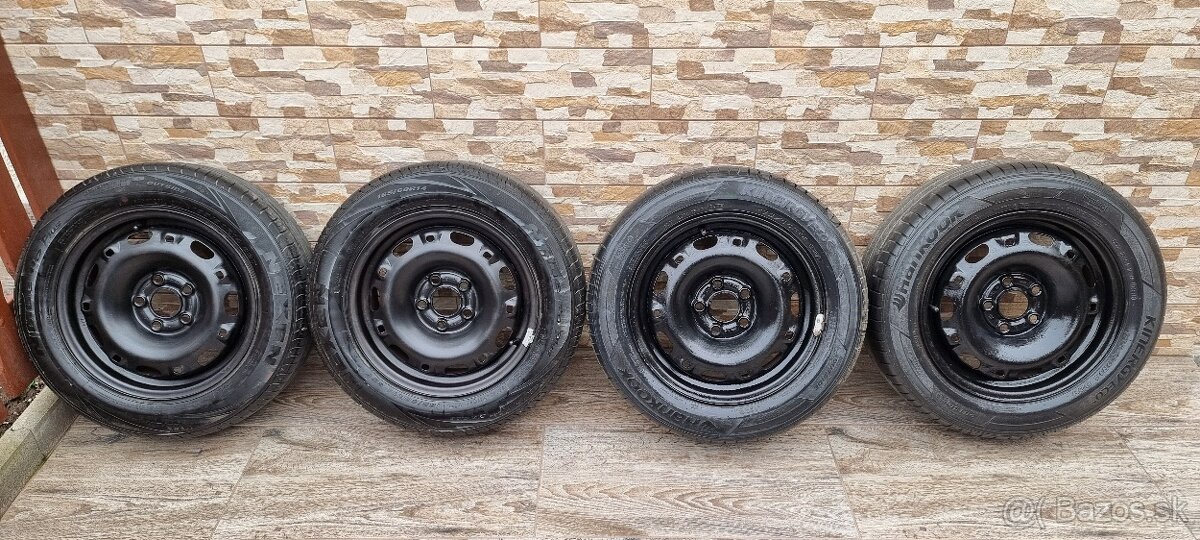 Predám letnu sadu 5x100 r14 et43/ 185/60 r14 Nexen /Hankook