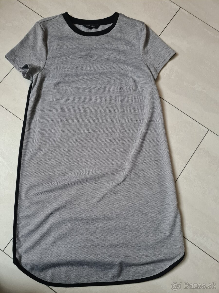 Sivé neformálne šaty,  new look veľkosť 6