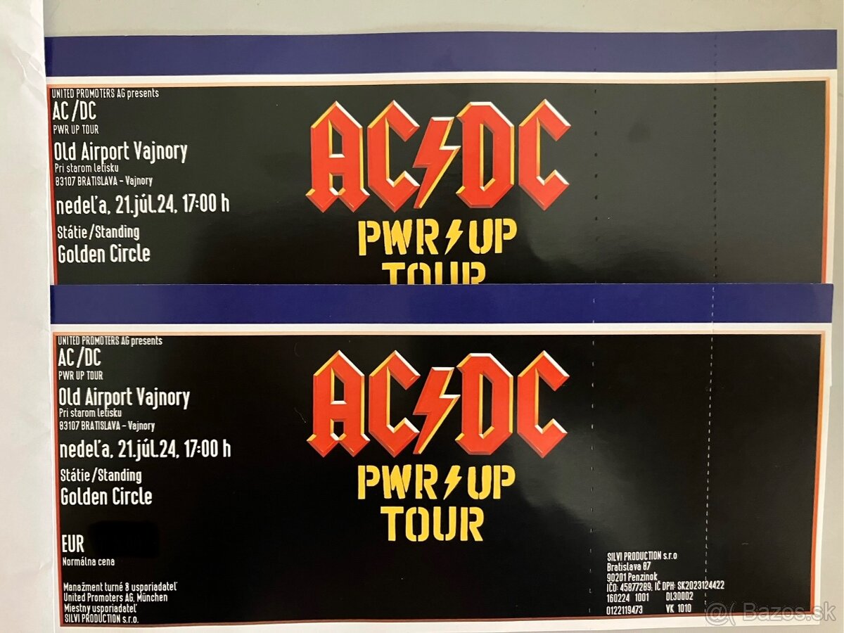 Golden Circle AC/DC Bratislava 21.7.2024