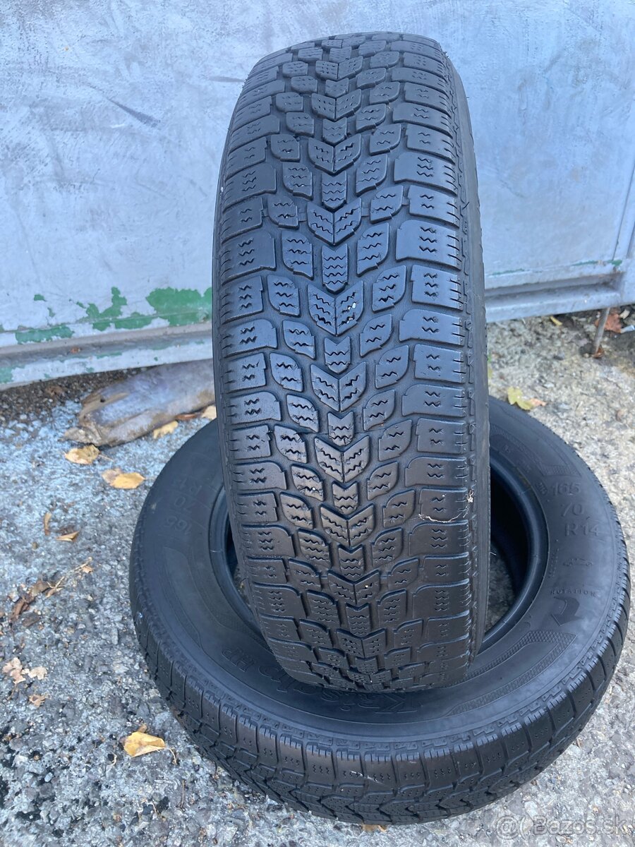 Zimné pneu 2ks 165/70R14viem aj prezuť