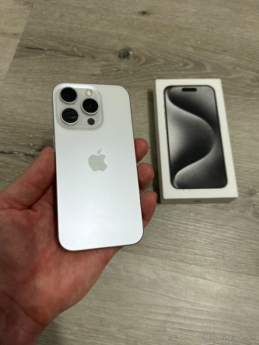 iPhone 15 PRO 256gb - biely titan