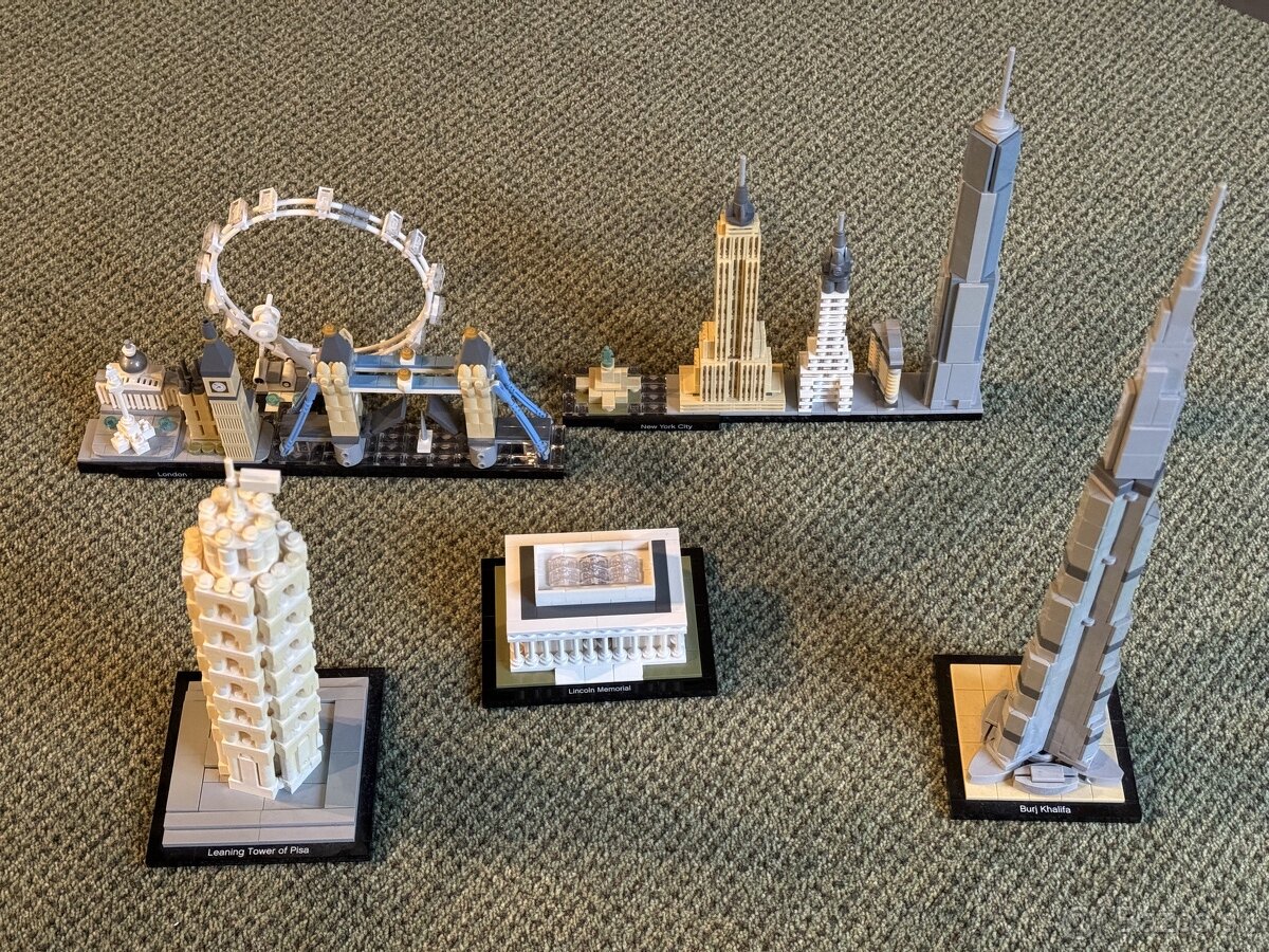 Predam 5x LEGO Architecture