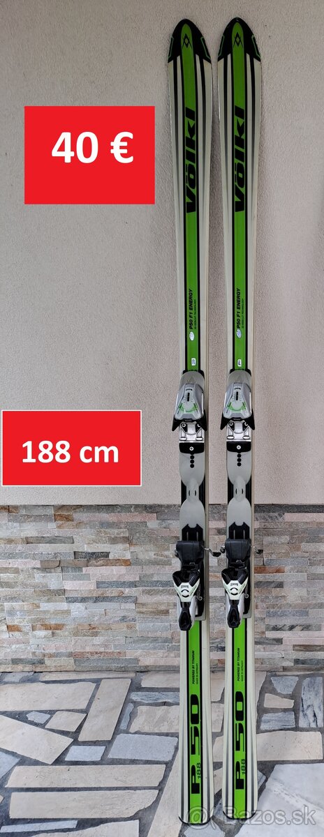 Predám lyže Völkl P50 F1 ENERGY 188 cm v super stave